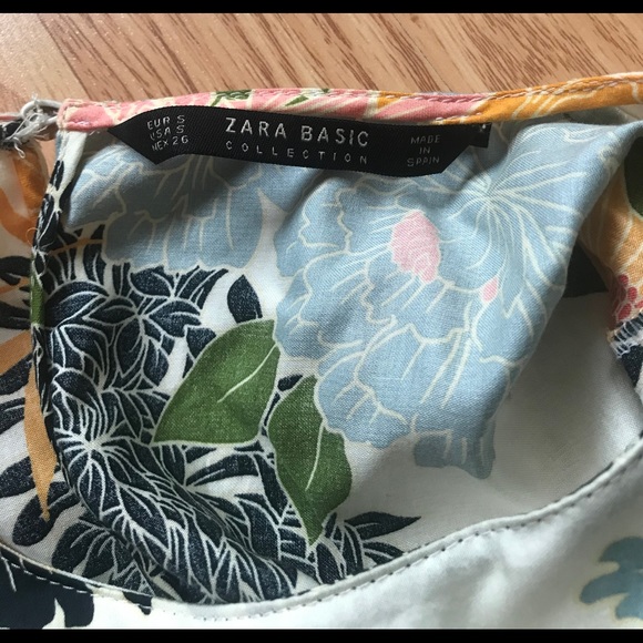 Zara Mid-length Floral Blouse - Picture 3 of 3